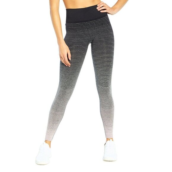 Marika Womens Heather Charcoal Pink Leggings Size Small 27'' Sydney Seamless NEW - Picture 1 of 6